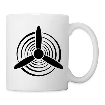 Solid Color Graphic Propeller - Mug - white - Right