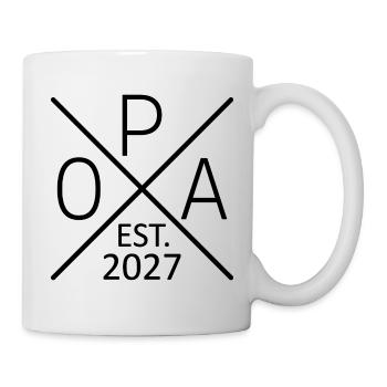 Opi 2027 Opa Seit 2027 Opa 2027 - Tasse - Weiß - Rechts