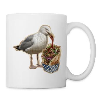 Döner Möwe - Tasse - Weiß - Rechts