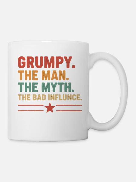 Grumpy – Die Legende & der schlechte Einfluss - Tasse - Weiß