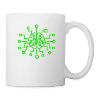 Mein Gehirn hat zu viele Tabs offen - Lustiger IT  - Tasse - Weiß - Rechts