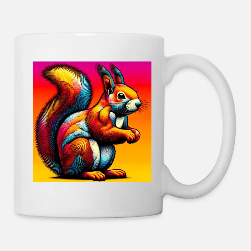 Eichhörnchen - Tasse - Weiß