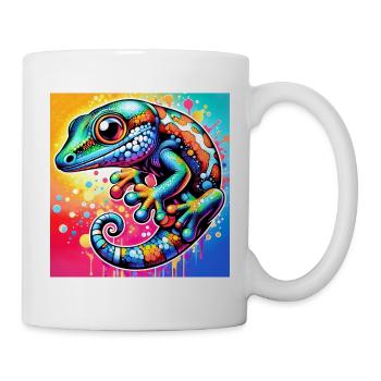 Gecko - Tasse - Weiß - Rechts