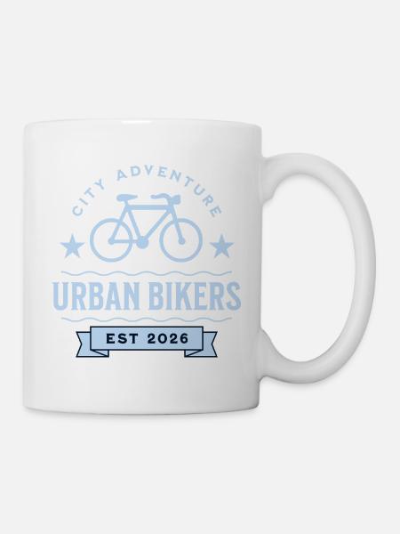 Urban Bikers geschaffen 2026 - Tasse - Weiß