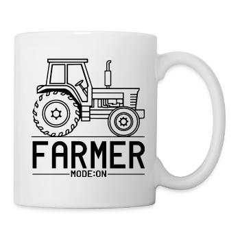 Mode agriculteur activé - humour tracteur - Mug blanc - blanc - Droite