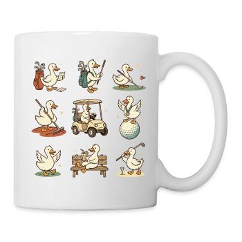 Lustiges Golf Design für echte Golfer - Tasse - Weiß - Rechts