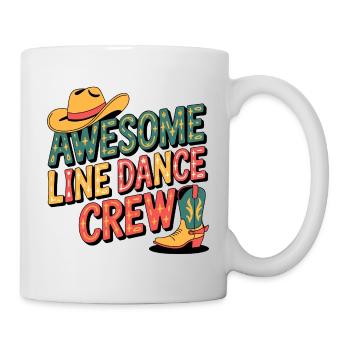 Awesome Line Dance Crew - Tasse - Weiß - Rechts