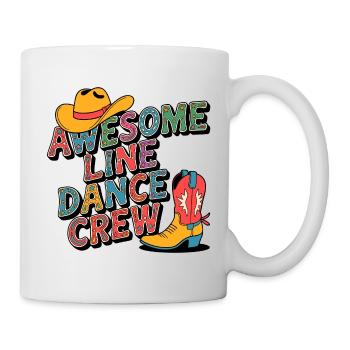 Cowboy Line Dance Crew - Tasse - Weiß - Rechts