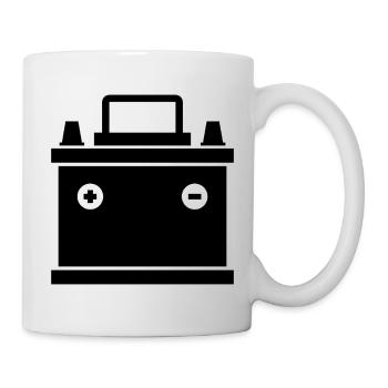 Car battery - Mug - white - Right