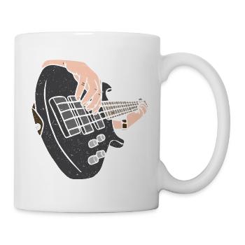 Bass Guitar Music Band Rock Bassist - Mug - white - Right