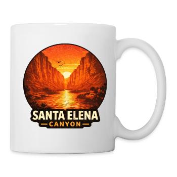 Santa Elena Canyon Sunset Motif - Mug - white - Right
