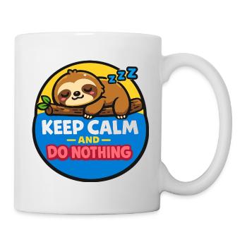 Sloth Rest – Do Nothing Motto - Mug - white - Right