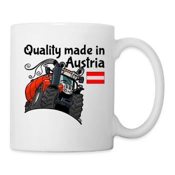 quality_made_in_austria - Tasse - Weiß - Rechts