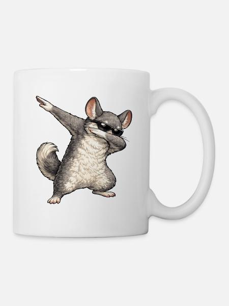 Dabbing Chinchilla - Tasse - Weiß