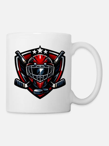 Wappen Hockey - Tasse - Weiß