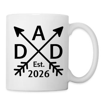 Dad 2026 Baby Announcement Est 2026 - Mug - white - Right