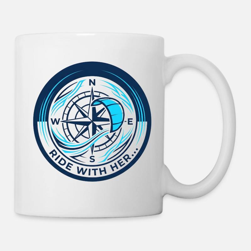 boussole - Mug blanc - blanc