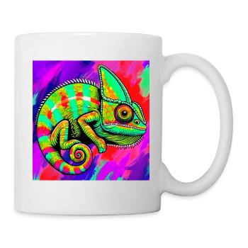 Chamäleon - Tasse - Weiß - Rechts