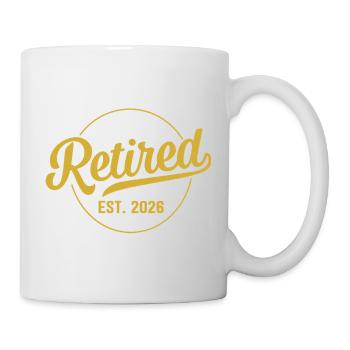 Officially retired 2026 pension - Mug - white - Right