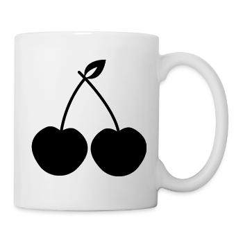 Cerises - Mug blanc - blanc - Droite
