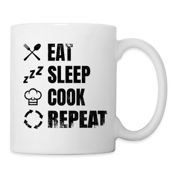 Kochplan - Tasse - Weiß - Rechts