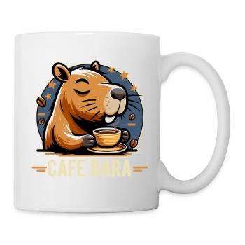 Café Bara Funny Capybara Cartoon - Mug - white - Right