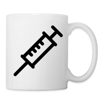 Spritze - Tasse - Weiß - Rechts