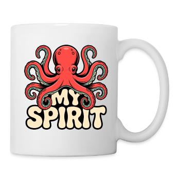 Vibrations de pieuvre - Mug blanc - blanc - Droite