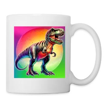 Dinosaurier - Tasse - Weiß - Rechts