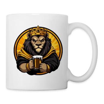 Lion Beer Drôle - Mug blanc - blanc - Droite