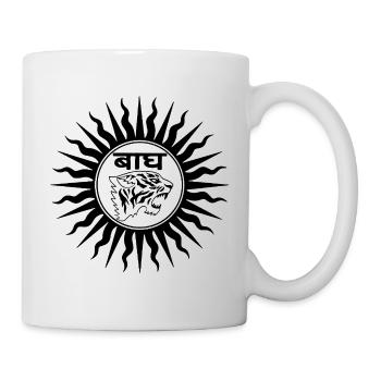 Indian tiger (black) - Mug - white - Right