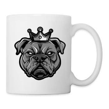 Couronne de chien mastiff - Mug blanc - blanc - Droite
