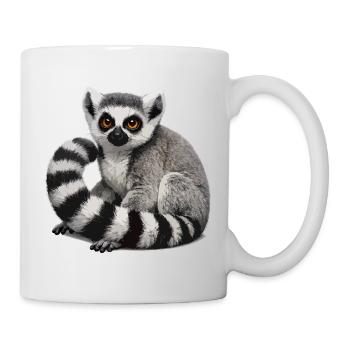 Ring-tailed lemur illustration - Mug - white - Right