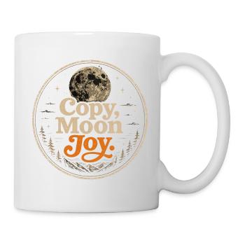 Lunar Joy Celestial Vintage-Design - Tasse - Weiß - Rechts