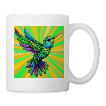 Kolibri - Tasse - Weiß - Rechts