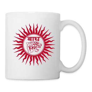 Indischer Tiger (rot) - Tasse - Weiß - Rechts