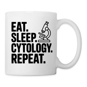 Eat. Sleep. Cytology. Repeat. - Mug - white - Right