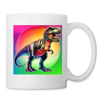 Dinosaurier - Tasse - Weiß - Rechts
