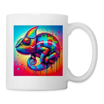 Chamäleon - Tasse - Weiß - Rechts