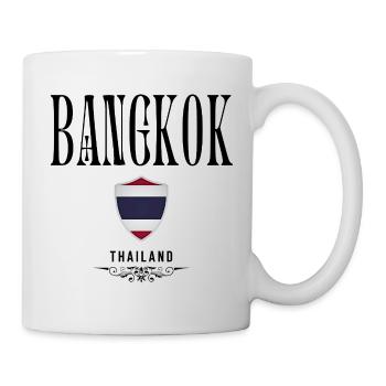 Souvenir Bangkok, elegant design Bangkok - Mug - white - Right