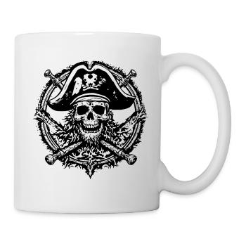 sketch_effect_fusaint - Mug blanc - blanc - Droite