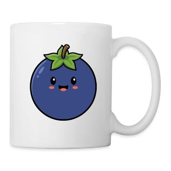 Süße Blaubeere - Sommer 2026 Frucht Design - Tasse - Weiß - Rechts