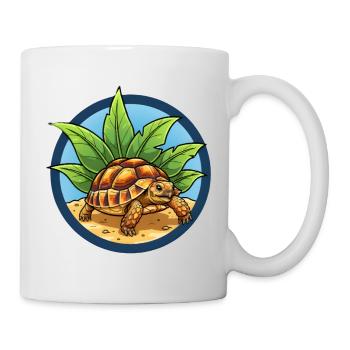 Tortue égyptienne - Mug blanc - blanc - Droite