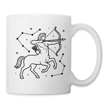 Signe du Sagittaire - Mug blanc - blanc - Droite