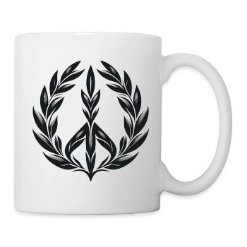 Laurel Wreath Peace - Tasse - Weiß - Rechts