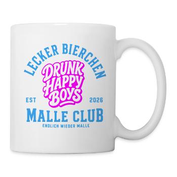 Malle 2026 Lecker Bierchen Malle Club - Tasse - Weiß - Rechts