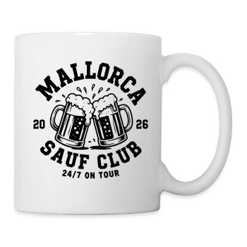 Malle 2026 Mallorca Sauf Club 24/7 on Tour - Mug - white - Right