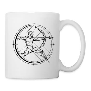 Schütze Sternzeichen – Ziel & Freihei - Tasse - Weiß - Rechts