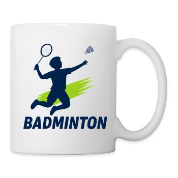 Design des t-shirts enfants de badminton - Mug blanc - blanc - Droite
