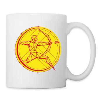 Schütze Sternzeichen – Ziel & Freiheit - Tasse - Weiß - Rechts